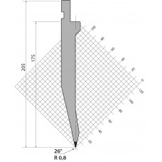 TOP205-26-R08 Rolleri Top Tool 26 Degree